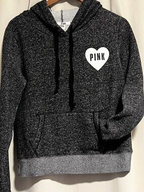 VintageVictoria Secret PINK Pullover Hoodie Heathered Grey Size S/P